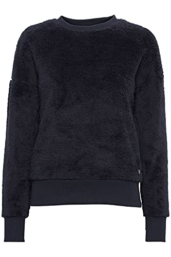 OXMO Annica Sweatpullover Sweatshirt Herren Pullover mit Teddy Sweat, Größe:M, Farbe:Total Eclipse (194010) von OXMO