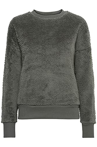 OXMO Annica Sweatpullover Sweatshirt Herren Pullover mit Teddy Sweat, Größe:XL, Farbe:Castlerock (180201) von OXMO