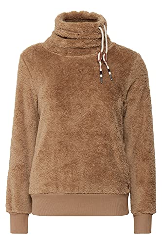 OXMO Anniki Sweatpullover Sweatshirt Herren Pullover mit Teddy Tubeneck Schlauchkragen mit Kordel, Größe:M, Farbe:Kelp (171022) von OXMO