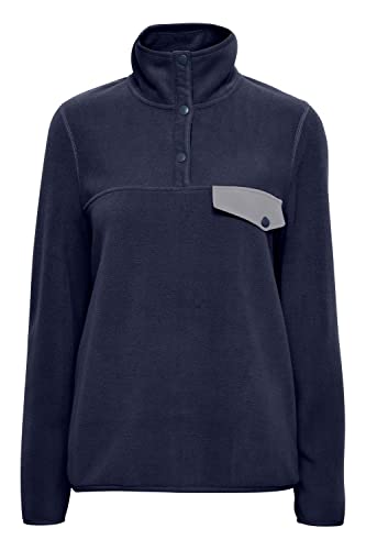 OXMO by OXNyfine Damen Fleecejacke Sweatjacke Jacke Stehkragen von OXMO