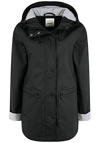 OXMO Becky Damen Regenmantel Regenjacke Übergangsjacke, Größe:XL, Farbe:Black (799000) von OXMO