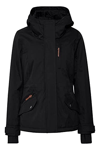OXMO Bellissa Damen Winterjacke Damenjacke Jacke gefüttert mit Kapuze, Größe:M, Farbe:BLACK (799000) von OXMO