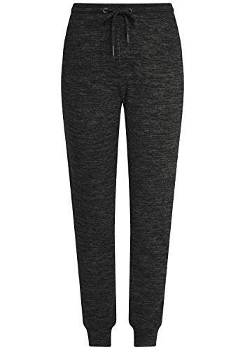 OXMO Benita Damen Sweathose Sweatpants Relaxhose mit Kordelzug, Größe:L, Farbe:Dark Grey Melange (1940071) von OXMO