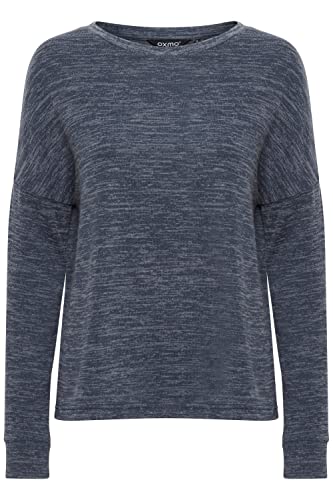 OXMO Benta Damen Sweatshirt Pullover Sweater, Größe:XS, Farbe:Total Eclipse Melange (1940101) von OXMO