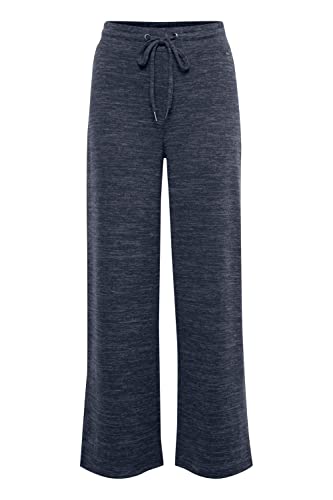 OXMO Berenice Damen Sweathose Sweatpants Relaxhose Loose Fit, Größe:L, Farbe:Total Eclipse Melange (1940101) von OXMO