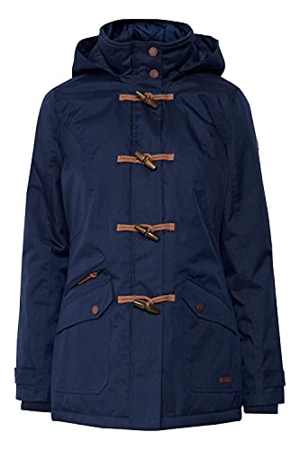 OXMO Brooke Damen Winterparka Parka Mantel Im Dufflecoat Stil mit Kapuze, Größe:L, Farbe:Insignia B (791991) von OXMO