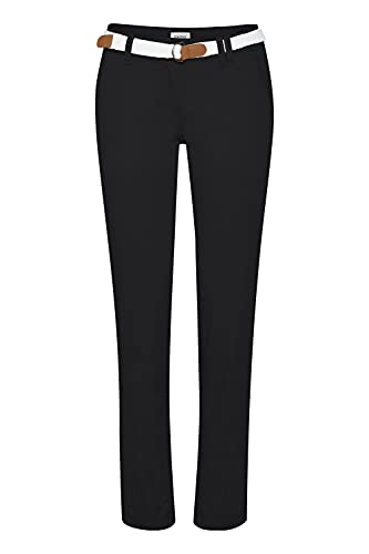 OXMO Chakira Damen Chino Hose, Größe:38, Farbe:Black (799000) von OXMO