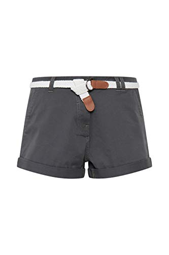 OXMO Chanett Damen Chino Shorts, Größe:44, Farbe:Dark Grey (792890) von OXMO