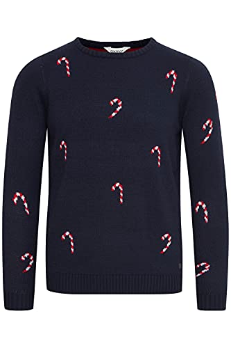 OXMO Christel Damen Weihnachtspullover Winter Pullover Strickpullover Weihnachtspulli mit Rundhalsausschnitt, Größe:M, Farbe:Dress Blues (194024) von OXMO