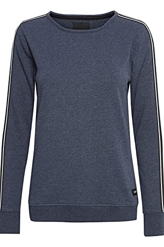 OXMO Gabita Damen Sweatshirt Pullover Sweater, Größe:M, Farbe:Insignia Blue Melange (1940101) von OXMO