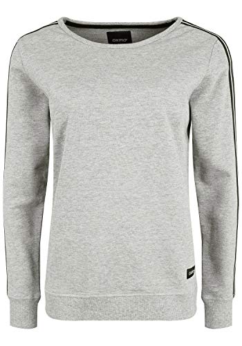 OXMO Gabita Damen Sweatshirt Pullover Sweater, Größe:S, Farbe:Grey Melange (1840051) von OXMO