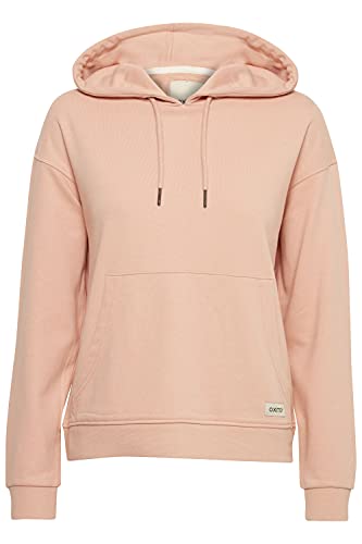 OXMO Greta Damen Kapuzenpullover Hoodie Pullover mit Kapuze, Größe:L, Farbe:Mahogany Rose (151511) von OXMO