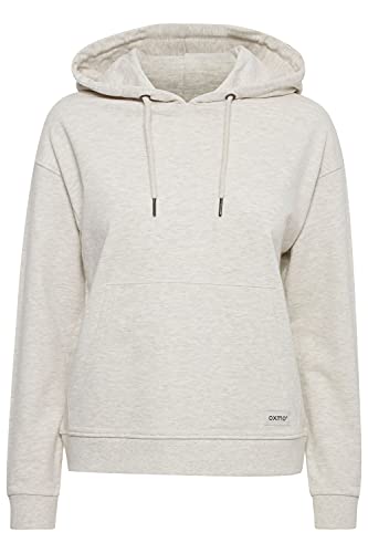 OXMO Greta Damen Kapuzenpullover Hoodie Pullover mit Kapuze, Größe:XL, Farbe:Oyster Grey Melange (201144) von OXMO