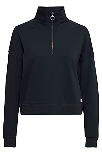 OXMO Grethe Troyer Sweatshirt Herren Pullover Sweater mit Stehkragen, Größe:L, Farbe:Total Eclipse (194010) von OXMO