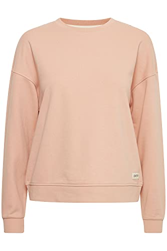 OXMO Grynet Damen Sweatshirt Pullover Sweater mit Rundhals-Ausschnitt, Größe:L, Farbe:Mahogany Rose (151511) von OXMO