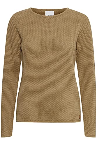 OXMO Helen Damen Strickpullover Feinstrick Pullover mit Rundhalsausschnitt, Größe:XL, Farbe:Kelp (171022) von OXMO