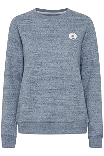 OXMO Hella Damen Sweatshirt Pullover Sweater, Größe:L, Farbe:Total Eclipse Melange (1940101) von OXMO