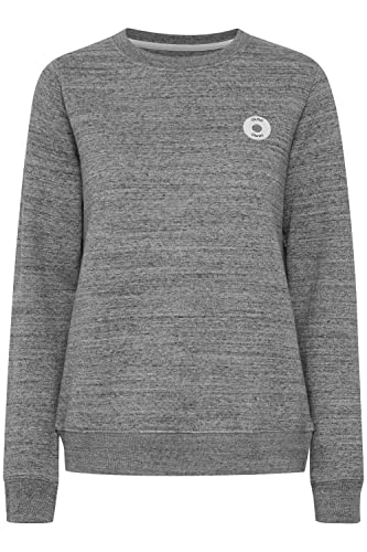 OXMO Hella Damen Sweatshirt Pullover Sweater, Größe:M, Farbe:Pewter Melange (1852031) von OXMO