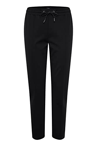 OXMO Hellas Damen Sweathose Sweatpants Relaxhose Regular Fit, Größe:L, Farbe:Black (194007) von OXMO