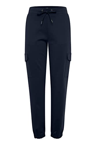 OXMO Henni Damen Cargo Hose Stoffhose Regular Fit, Größe:S, Farbe:Total Eclipse (194010) von OXMO