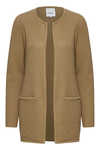 OXMO Hilda Damen Lange Strickjacke Feinstrick Cardigan Longstrickjacke, Größe:L, Farbe:Kelp (171022) von OXMO