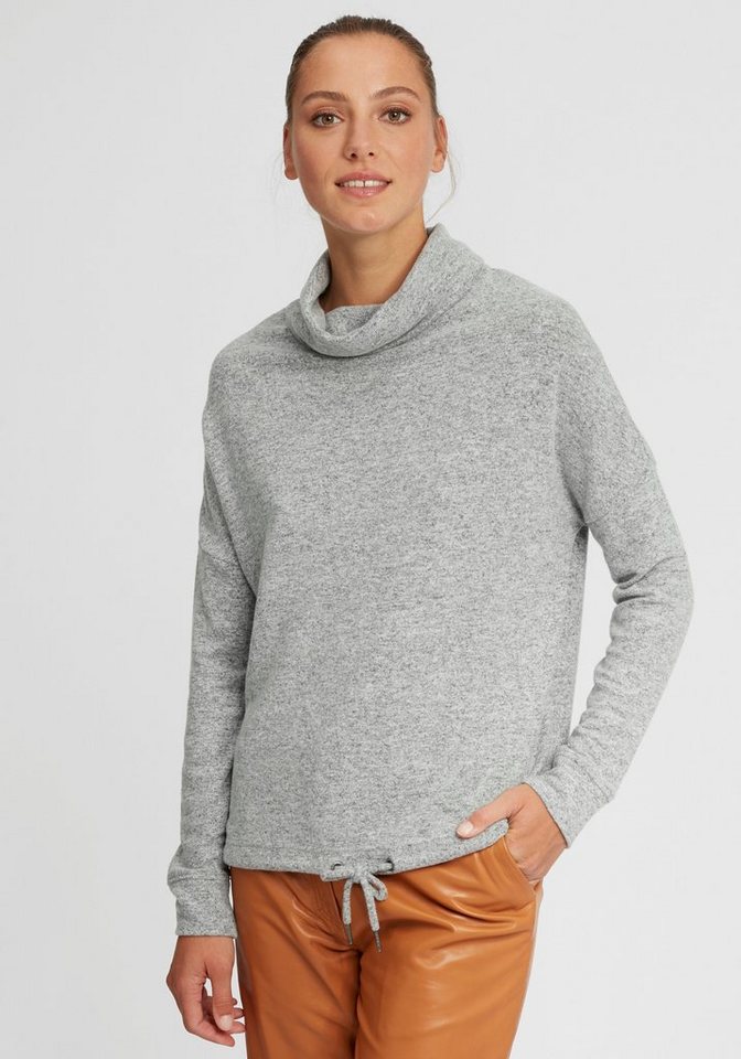 OXMO Hoodie OXBelma Sportlicher Sweatpullover aus Fleece mit Tube-Kragen von OXMO