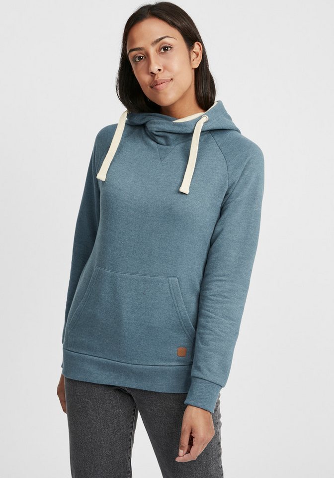OXMO Hoodie OXJulia Kapuzenpullover mit Cross-Over Kragen von OXMO