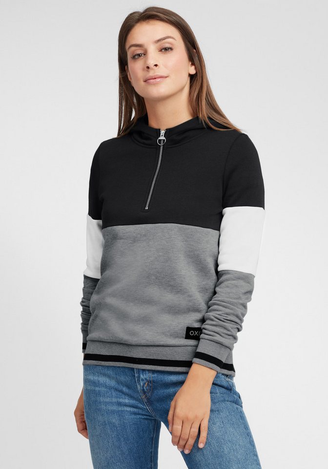 OXMO Hoodie OXOmara Kapuzenpullover mit Reißverschluss von OXMO