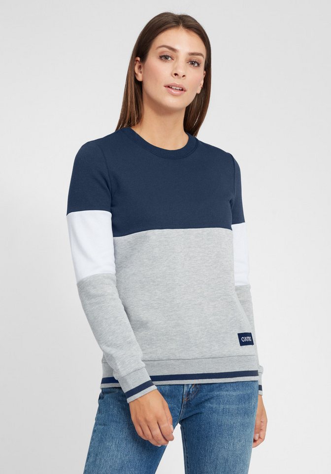 OXMO Hoodie OXOmaya Sportlicher Sweatpullover mit kontrastreichem Muster von OXMO