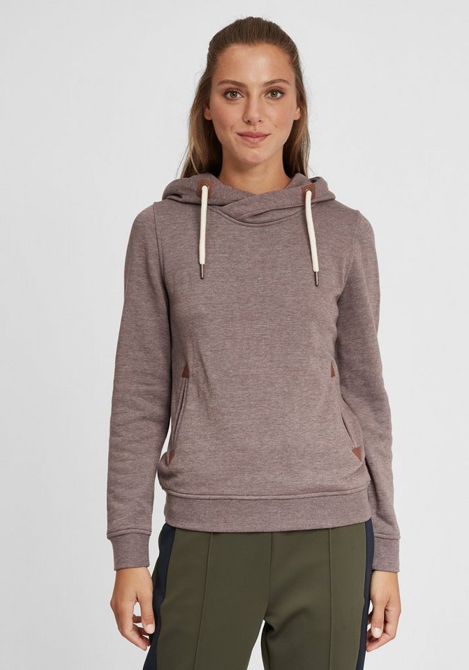 OXMO Hoodie OXVicky Hood Kapuzenpullover mit Cross-Over Kragen von OXMO