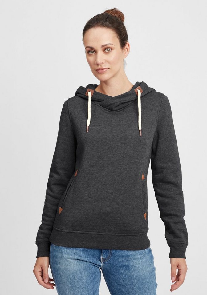 OXMO Hoodie OXVicky Hood Kapuzenpullover mit Cross-Over Kragen von OXMO