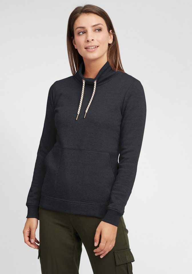 OXMO Hoodie OXVimpa Sweatpullover mit Tube-Kragen und kontrastreichem Kordelzug von OXMO