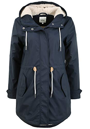 OXMO Jolina Damen Regenmantel Regenjacke Übergangsjacke, Größe:M, Farbe:Insignia Blue (194010) von OXMO