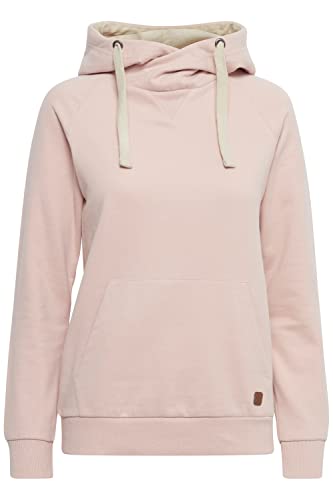 OXMO Julia Damen Kapuzenpullover Hoodie Pullover mit Kapuze, Größe:L, Farbe:Cameo Rose (20262) von OXMO