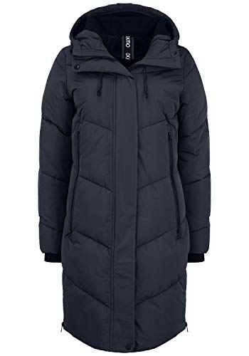 OXMO OXJuna Damen Wintermantel Parka Mantel mit Kapuze, Größe:L, Farbe:Black (194007) von OXMO