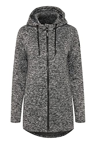 OXMO Kaira Damen Fleecejacke Sweatjacke Jacke, Größe:M, Farbe:Black (194007) von OXMO