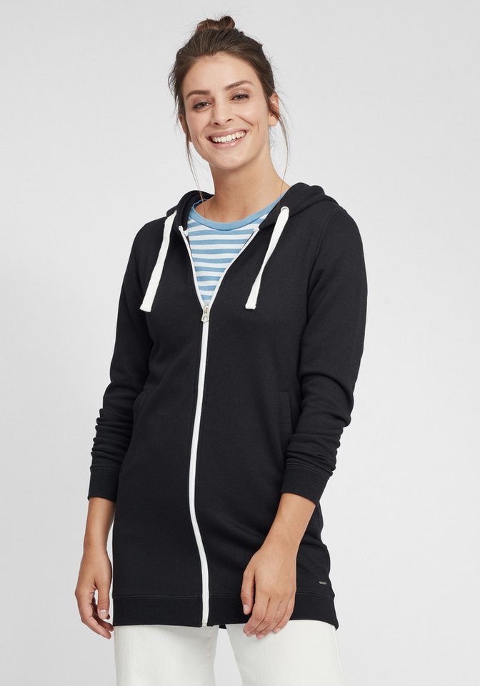 OXMO Kapuzensweatjacke OXOlinda Kapuzenpullover mit weicher Fleece-Innenseite von OXMO
