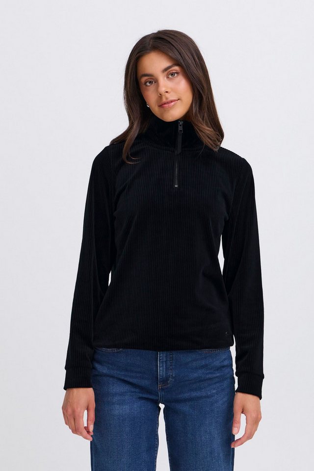 OXMO Longsweatshirt OXEBBA HALFZIP modernes Longsweatshirt OXMO Longsweatshirt OXEBBA HALFZIP modernes Longsweatshirt von OXMO