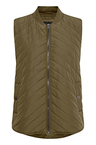 OXMO Macy Damen Weste Steppweste Outdoor Westegefüttert, Größe:XL, Farbe:Dusty Olive (180515) von OXMO