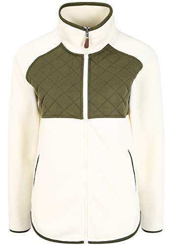 OXMO Malin Damen Fleecejacke Sweatjacke Jacke, Größe:M, Farbe:Off White (114201) von OXMO