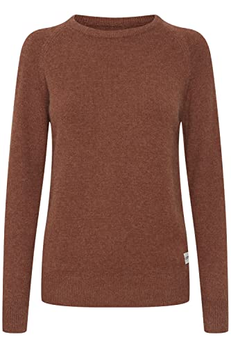 OXMO Maria Damen Strickpullover Feinstrick Pullover, Größe:L, Farbe:Tortoise Shell Melange (1912411) von OXMO