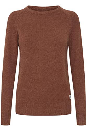 OXMO Maria Damen Strickpullover Feinstrick Pullover, Größe:M, Farbe:Tortoise Shell Melange (1912411) von OXMO