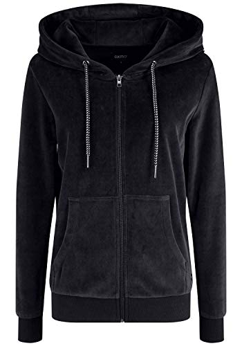 OXMO OXNicky Damen Sweatjacke Kapuzenjacke Hoodie mit Kapuze Kängurutasche Baumwollmischung Regular fit, Größe:S, Farbe:Insignia B (791991) von OXMO