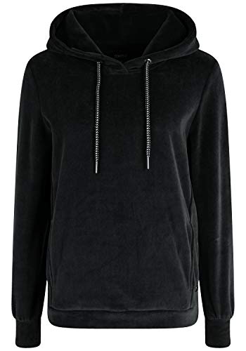 OXMO Nimma Damen Kapuzenpullover Hoodie Pullover mit Kapuze, Größe:M, Farbe:Black (799000) von OXMO