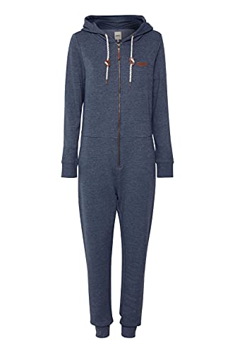 OXMO OVA Damen Overall Jogginganzug Onesie, Größe:S, Farbe:INS BL Mel (7989915) von OXMO