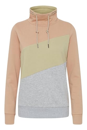 OXMO OXAgda Damen Sweatshirt Pullover Sweater mit Tube-Kragen, Größe:L, Farbe:Mahogany Rose (151511) von OXMO