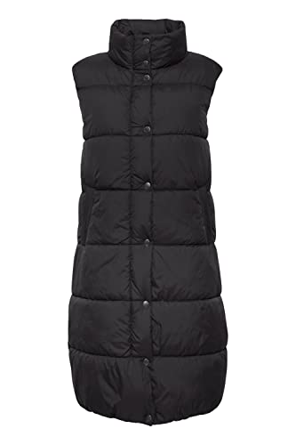 OXMO OXBodani Steppweste Damen lange Weste Outdoor Weste, Größe:42, Farbe:Black (200451) von OXMO