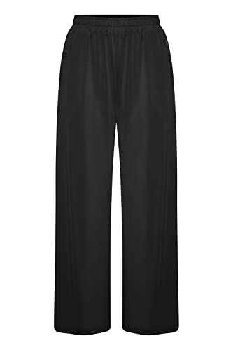 OXMO OXBryndis Damen Hose Stoffhose Culotte aus Modal-Mix Regular Fit, Größe:L, Farbe:Black (194007) von OXMO