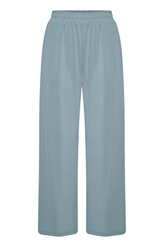 OXMO OXBryndis Damen Hose Stoffhose Culotte aus Modal-Mix Regular Fit, Größe:L, Farbe:Smoke Blue (174412) von OXMO