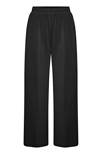 OXMO OXBryndis Damen Hose Stoffhose Culotte aus Modal-Mix Regular Fit, Größe:XL, Farbe:Black (194007) von OXMO